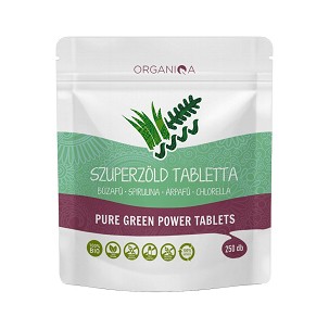 Organiqa Bio szuperzöld tabletta – 250 db