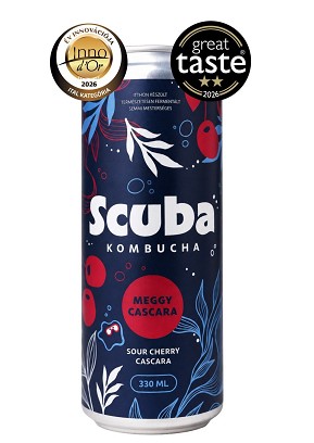 Scuba kombucha meggy-cascara – 330 ml