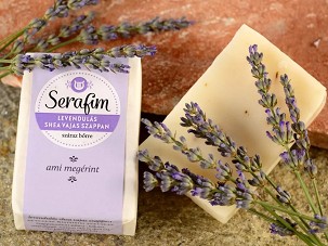 Serafim levendulás sheavajas szappan – 100 g