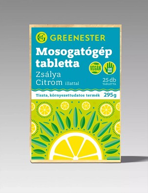 Greenester öko mosogatógép tabletta – zsálya & citrom, 25 db