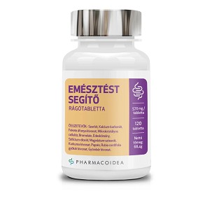 Pharmacoidea Emésztést Segítő rágótabletta – 120 db