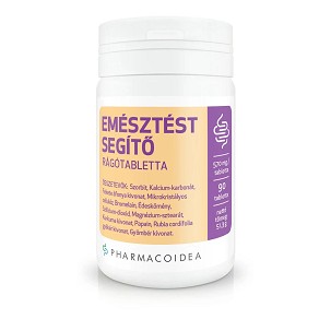 Pharmacoidea Emésztést Segítő rágótabletta – 90 db