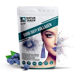 Natur Tanya® Good Day! kollagén por áfonya ízű – 237 g