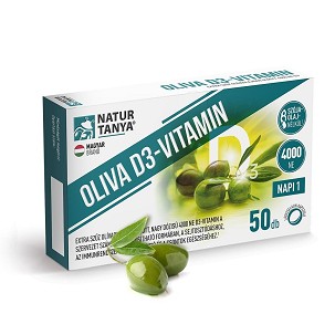 Natur Tanya® Oliva D3-vitamin 4000 NE lágyzselatin kapszula – 50 db