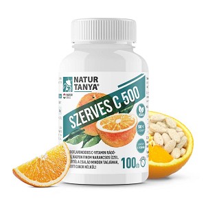 Natur Tanya® Szerves C500 rágótabletta – 100 db