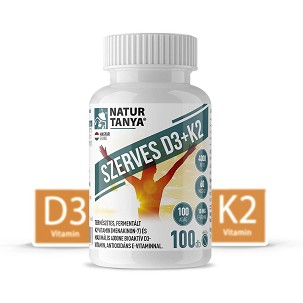 Natur Tanya® Szerves D3+K2 tabletta – 100 db