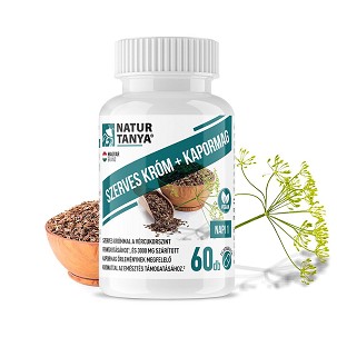 Natur Tanya® Szerves króm + kapormag tabletta – 60 db